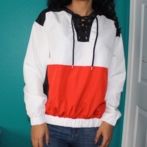 f21 worldwide flag windbreaker - Picture 2 of 4